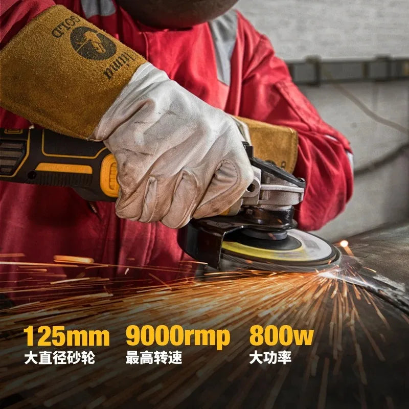 DEWALT DCG405 125mm Flat Head Angle Grinder – Bare Machine Tool, 18V Lithium Battery, Brushless