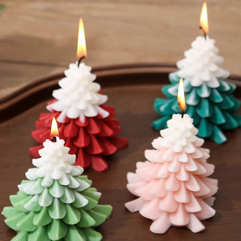 Bougie Decorative Soy Wax Atmosphere Fragrance Christmas Tree Candles Candlestick Accessoriesfor Home Decor Party Supplies Room