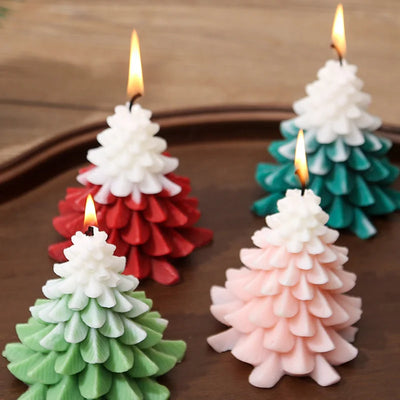 Bougie Decorative Soy Wax Atmosphere Fragrance Christmas Tree Candles Candlestick Accessoriesfor Home Decor Party Supplies Room 