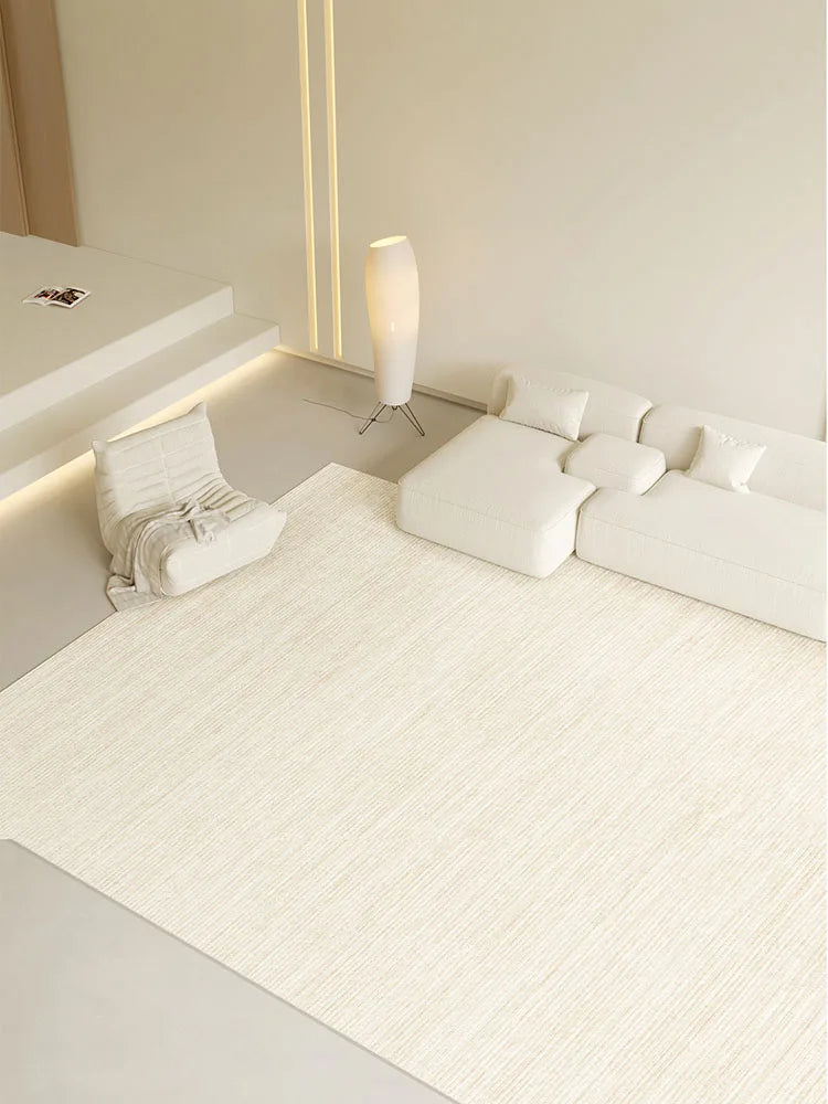 Minimalist Beige Lines Large Area Living Room Carpet Comfortable Refreshing Bedroom Rug Home Decoration Balcony Rugs Alfombra IG 