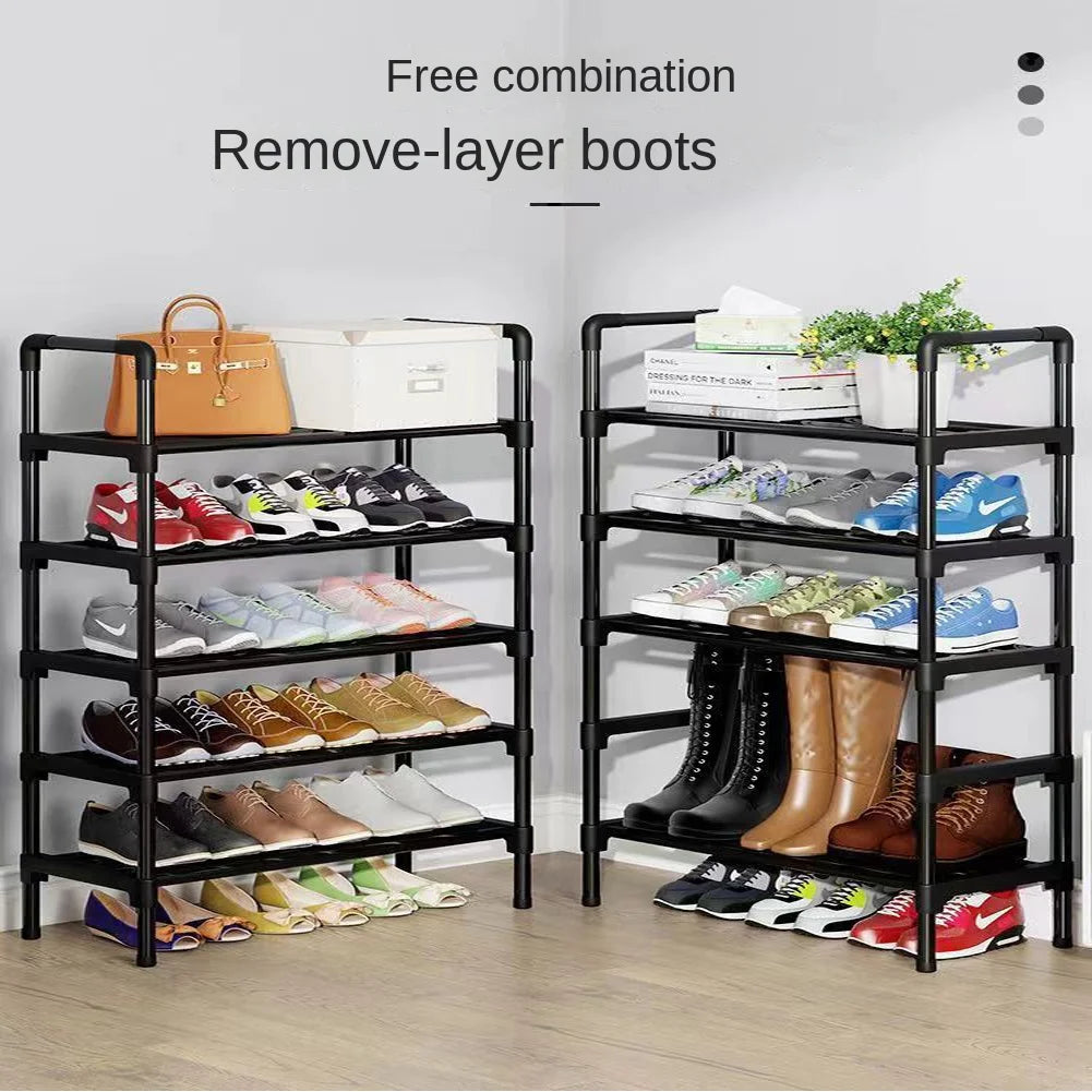 Shoe-Shelf Shoerack Multilayer Shoe Rack Shoebox Bondage Furniture Plant Shelves Metal Cabinet Shoes Organizer Cabinets Space 