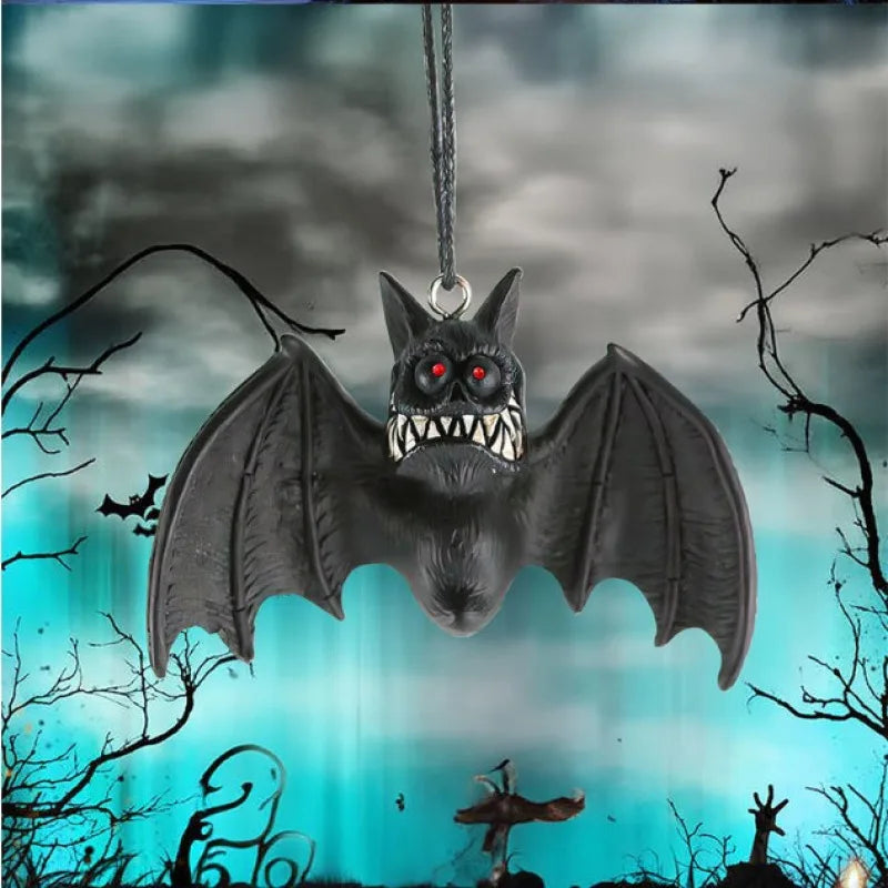 Halloween Ghost Ornament Resin Crafts Bat Pendant Decoration Halloween Ghost Ornament