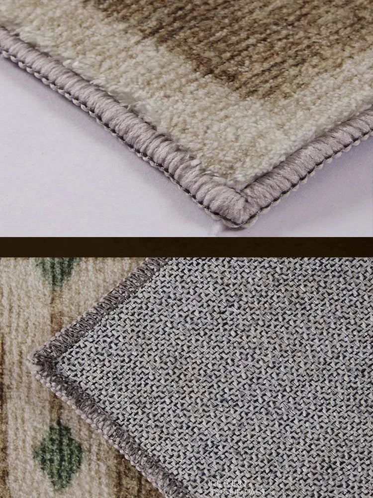 Geometric Brown Lattice Carpets Vintage Creative Living Room Carpet  Soft Non Slip Bedroom Rug Coffee Table Rugs Alfombra Ковер 