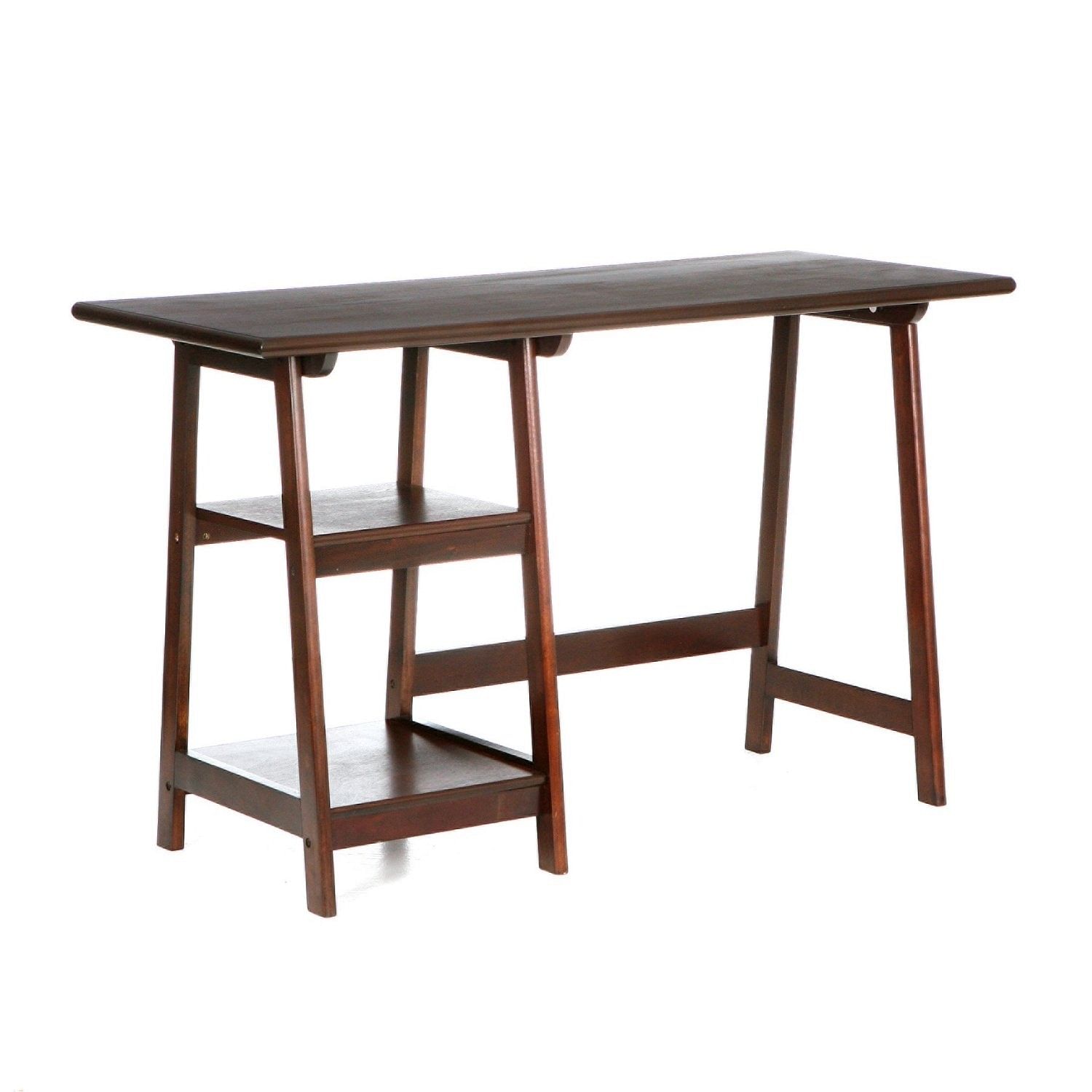 Espresso Finish Wood Home Office Laptop Computer Desk - Free Shipping 