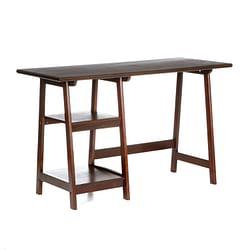Espresso Finish Wood Home Office Laptop Computer Desk - Free Shipping 
