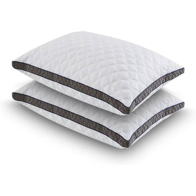 Set of 2 Standard Shredded Memory Foam Polyester Pillow with Removeable Cover - Free Shipping 
