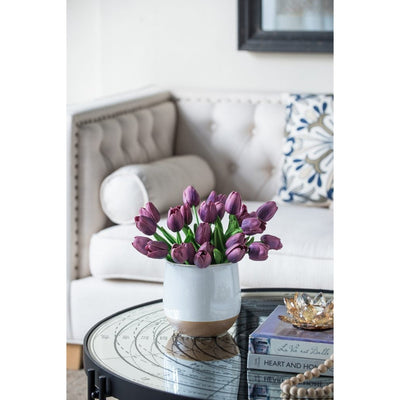 Artificial Tulip 9-Stem Bundle, Purple, Last Chance 