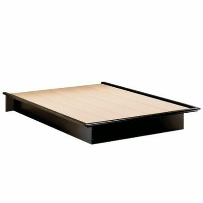 Full size Contemporary Platform Bed in Black Finish - Free Shipping 
