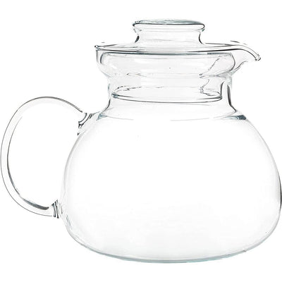 1.5 Quart Stovetop Clear Glass Teapot Kettle with Lid - Microwave Safe - Free Shipping 