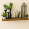 2 Inch Thick Floating Reclaimed Wood Shelf Multiple Sizes Whiskey Brown and Honey Includes Phantom Brackets and Wall Anchors