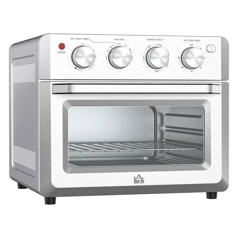 Silver Stainless Steel Convection Toaster Oven Kitchen Air Fryer - Free Shipping