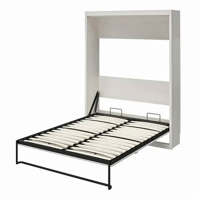 Full size Murphy Bed Space Saving Wall Bed Frame in Ivory Oak Finish - Free Shipping 
