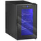 HOMCOM Quiet Wine Cooler Refrigerator, 8 Bottle, Beverage Wine Fridge with Glass Door, Temperature Control, for Champagne