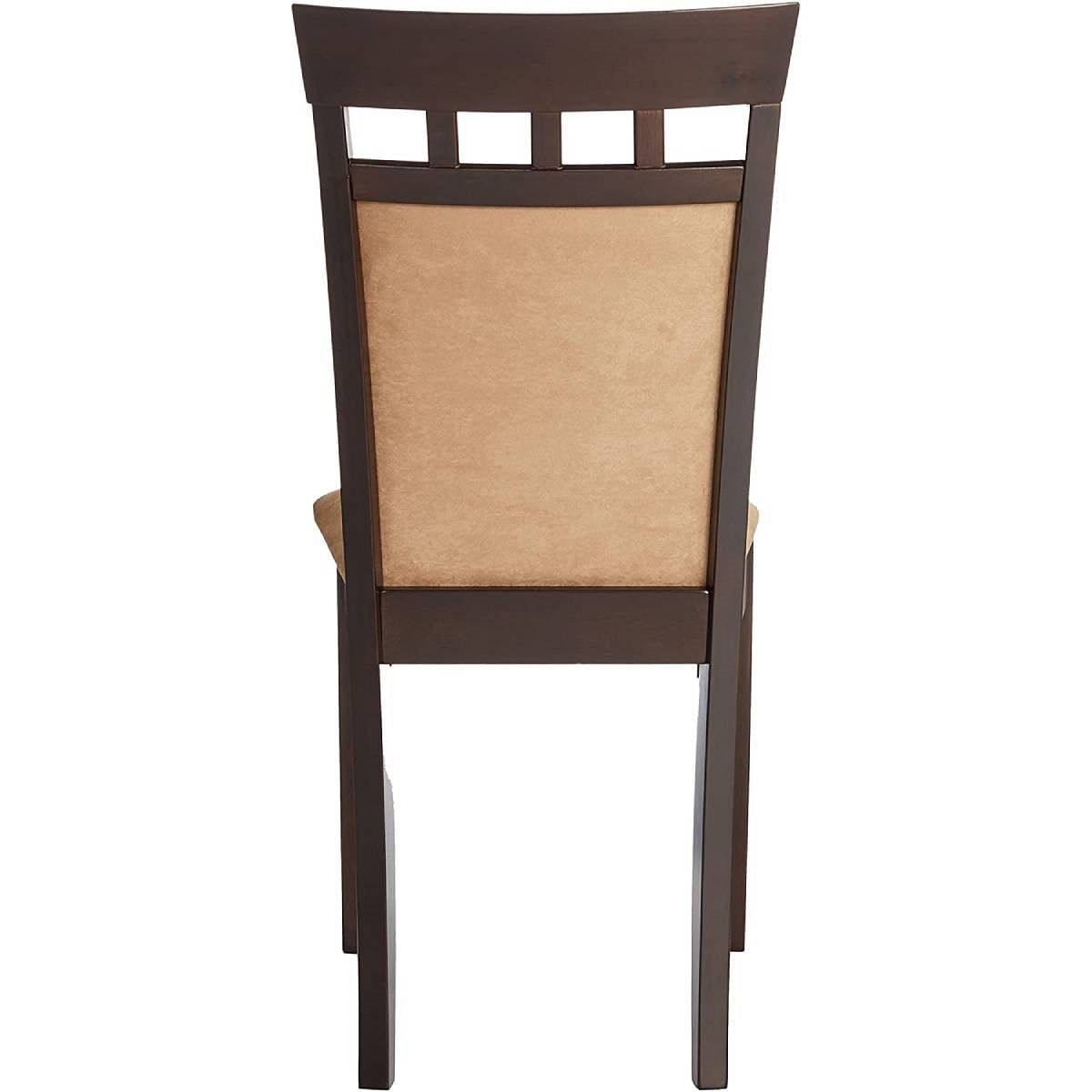 Set of 2- Contemporary Dining Chairs in Cappuccino Finish - Free Shipping