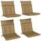Patio Chair Cushions Set of 4, Waterproof Non-Slip Lounge Chair Cushions, 44