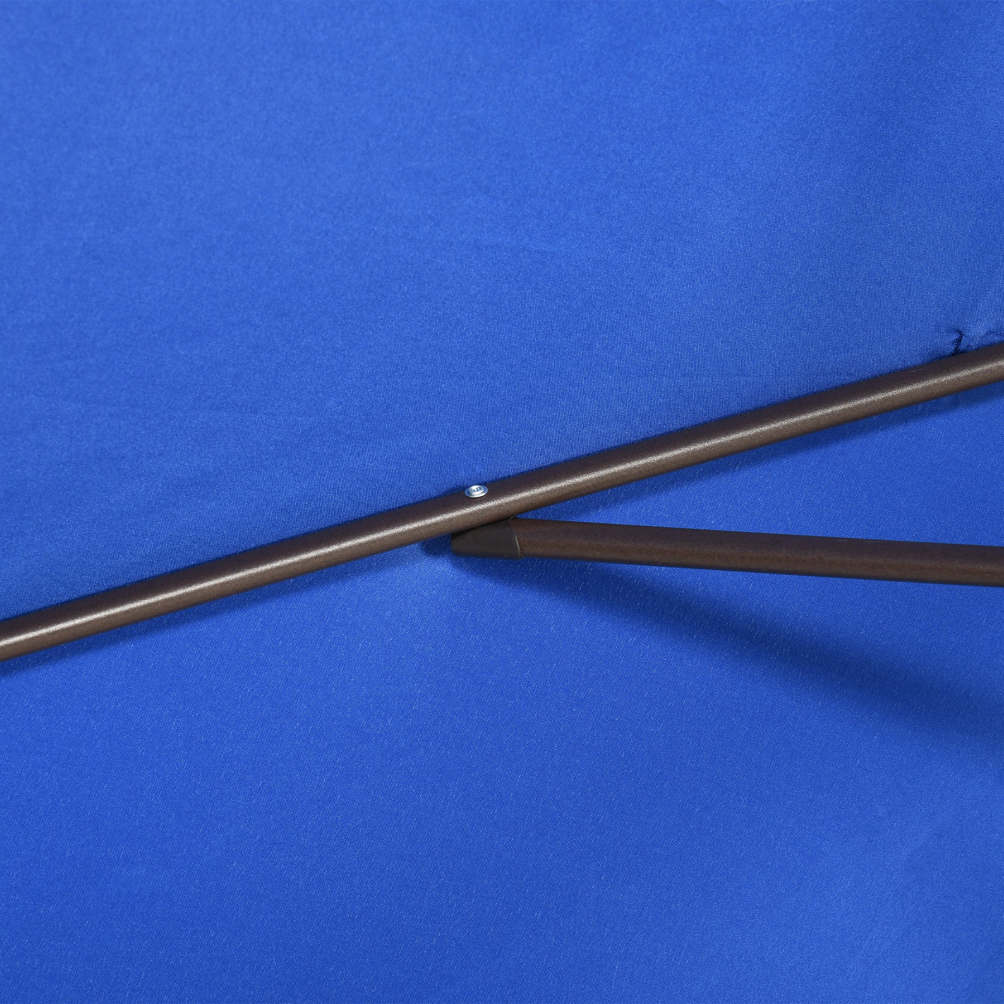 Outsunny Rectangle Patio Umbrella: 6.5x10ft Aluminum Tilt Outdoor Sunshade Canopy with Crank, Dark Blue 