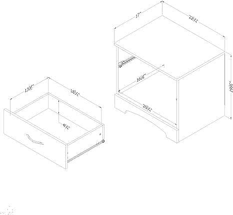 Modern 1 Drawer Nightstand End Side Table Storage in White - Free Shipping 