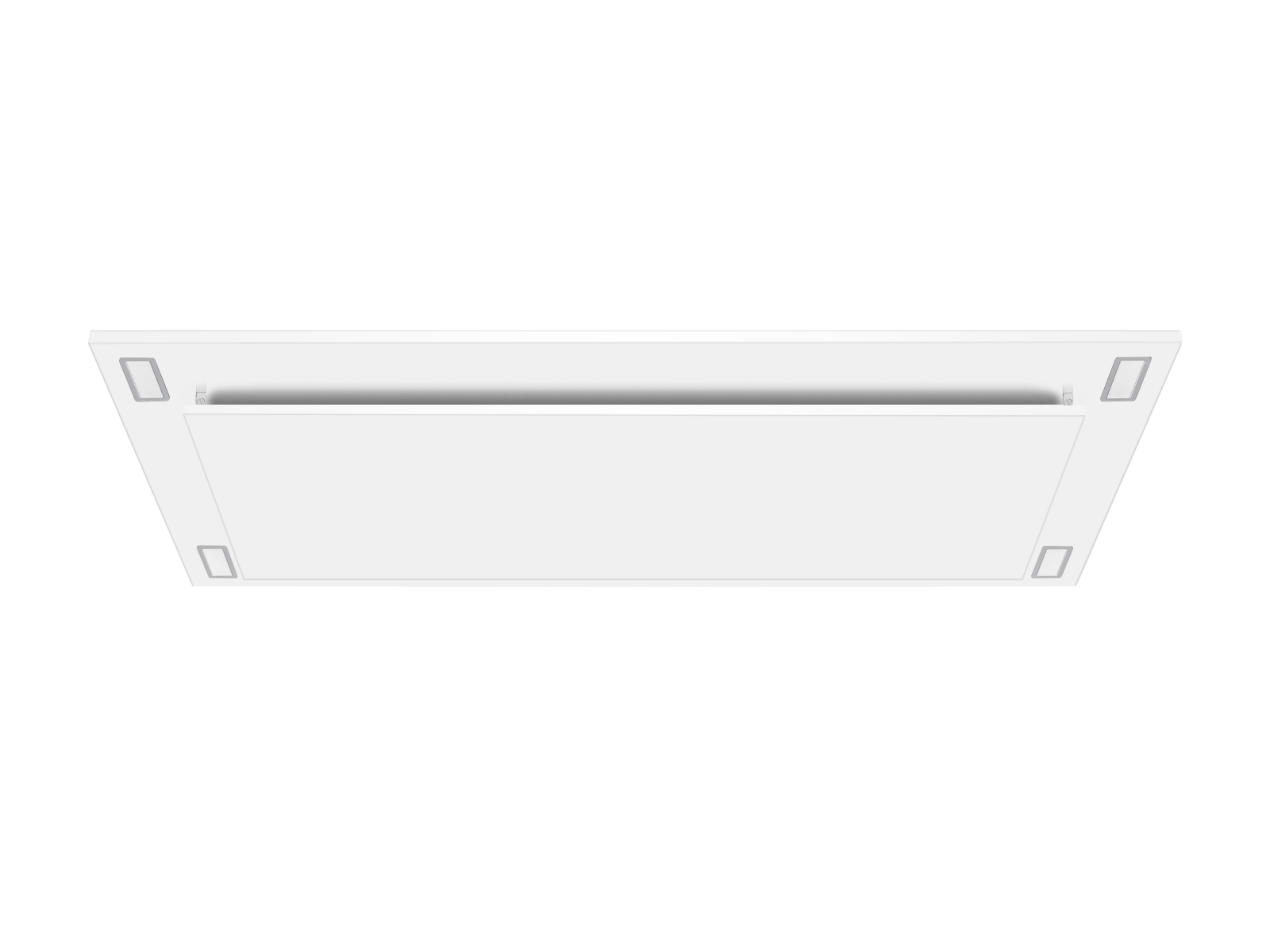600 CFM White Flush Ceiling Mount Range Hood - VICTORY Sunset 