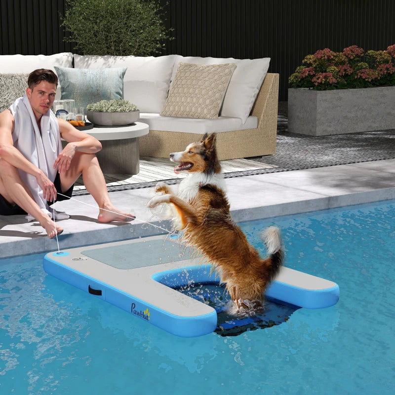 Floating Boat Ramp for Swimming Pets Up to 300 lbs, for Pool, Lake, Boat, Dock