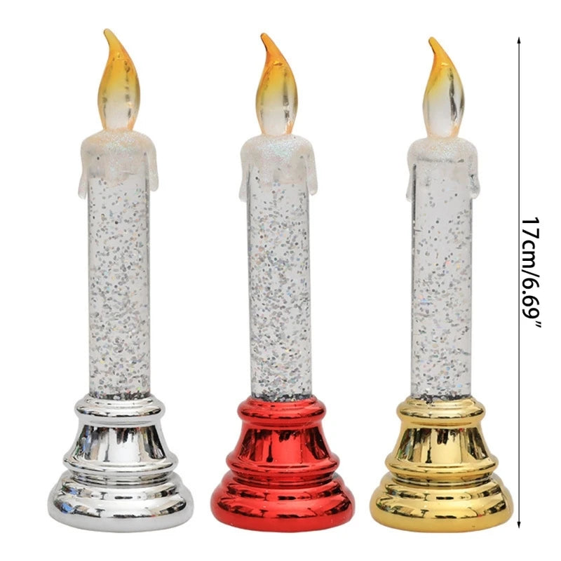 2024 New Christmas Window Candle with Holder Battery Operated Included LED Candle Light Christmas Candle Lights Candle Lamp