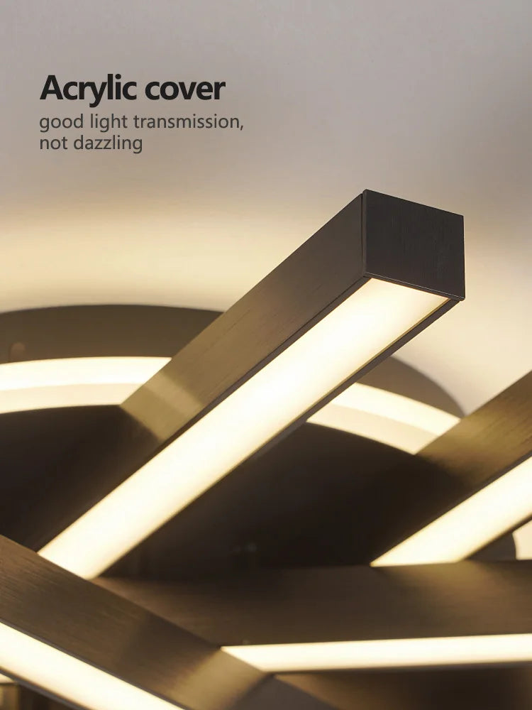 2024 New Nordic Modern LED Ceiling Lamp – Living Room, Dining Room, Bedroom Lights, Ceiling Chandelier 