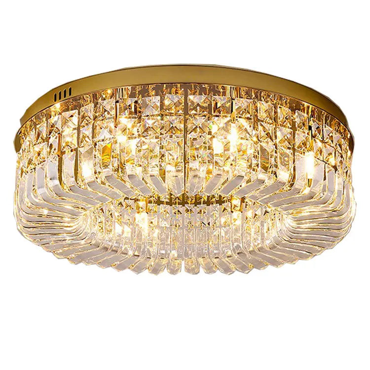 Modern Crystal Ceiling Light - Gold & Silver Chandelier, Nordic LED Suspension Luminaire for Living, Dining, and Bedroom