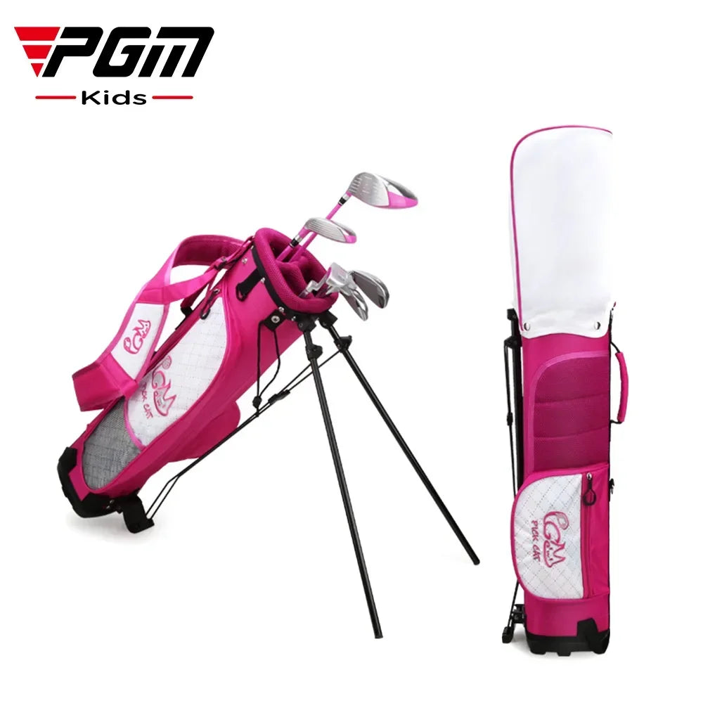 PGM Kids Golf Club Set - For Ages 3-12, Beginner’s Wood, Iron, Putter, Swing Training, Includes Bag, Perfect Gift (JRTG007)