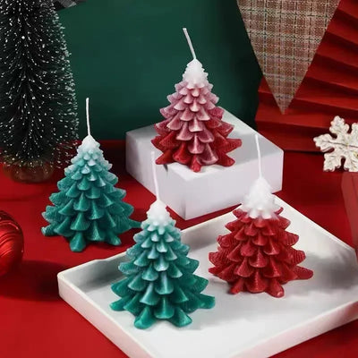 Creative Christmas Tree Atmosphere Decoration with Hand Gift DIY Handmade Christmas Aromatherapy Candles 2024 