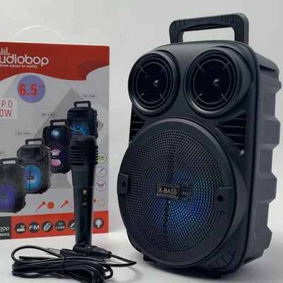 HiFi Quality Bluetooth Speaker - Portable Music Center with Stereo Subwoofer, Karaoke, RGB Lights, and Boom Box 