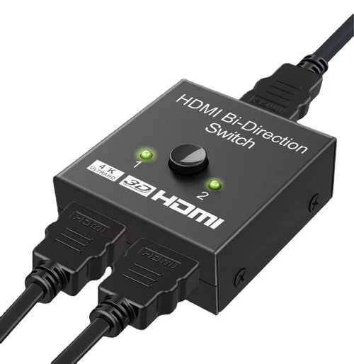 HDM Bi-Directional Interconversion I Switcher Two-in-One-Out HD Video 1-in-2-Out Smart HDMI Switcher Supports 4K TV Converter