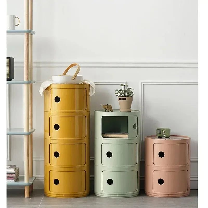 Bedside Table – Modern Simple Plastic Multi-Layer, Net Red Creative Storage Cabinet, Minimalist Design for Living Room 
