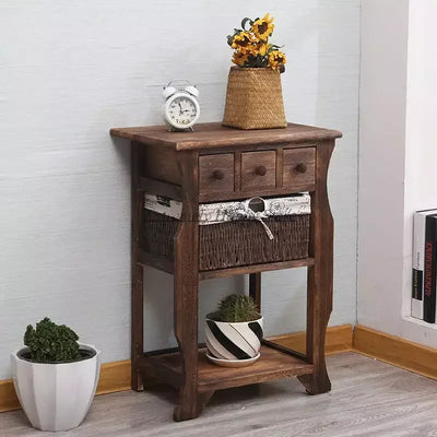 Minimalist Wooden Bedside Table - Mobile & Versatile for Bedroom, Bathroom, Library - Free Shipping 