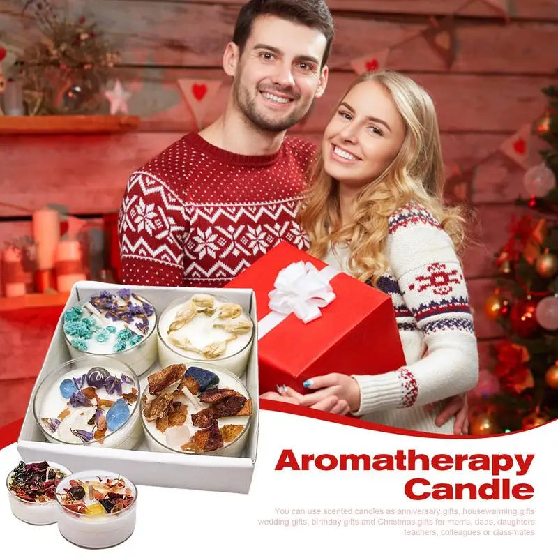 Stress Relief Candles Christmas Candles Scented Natural Candle Gift Relaxing Aromatherapy Candle For Home Women Birthday 