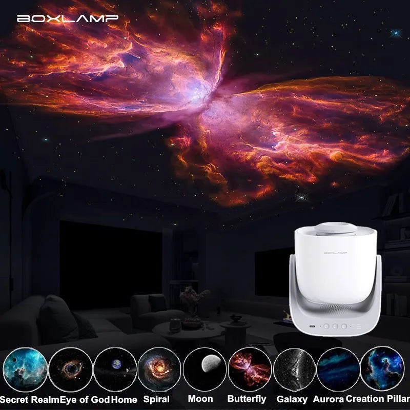 Generation Galaxy Lite Star Projector - Night Light Speaker, Cordless Star Lamp for Home Decor