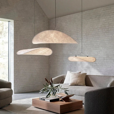 Modern Suspension Ceiling Lighting Nordic Vertigo Silk Pendant Lights Led Chandelier for Living Room Bedroom Loft Home Decor 