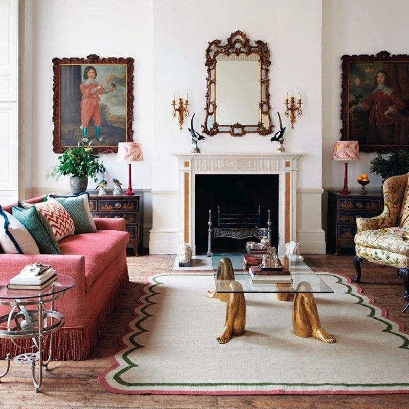 Minimalist Irregular Living Room Decoration Carpet Creative Rugs for Bedroom Large Area Baby Crawling Mat Cloakroom Plush Rug 