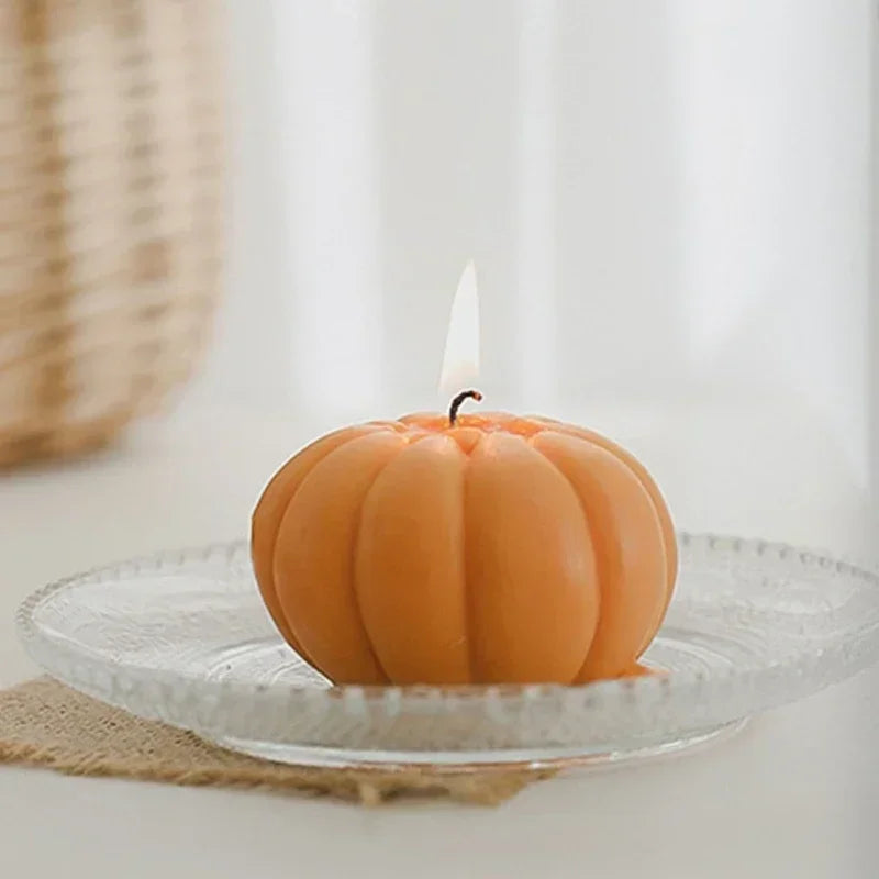 Pumpkin Shaped Scented Candle Thanksgiving Aromatherapy Halloween Holiday Party Home Decoration