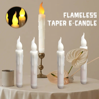 Floating Candles with Wand Magic LED Flickering Candles Battery Operated Hanging Candles Christmas Halloween Party Supplies 