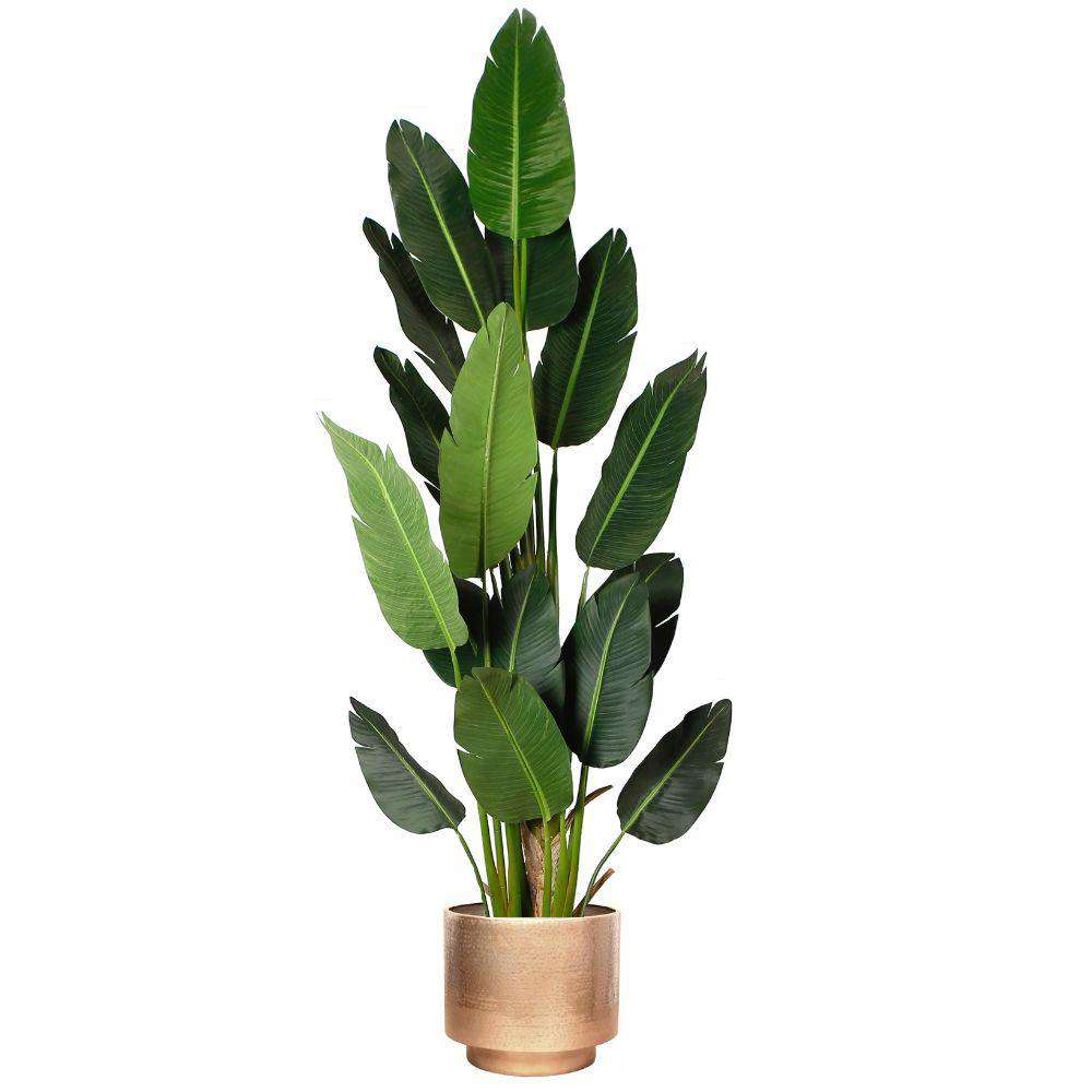 Sagi - Brass Mid-Century Floor Planter (Multiple Sizes) 