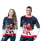 Couple Santa And Reindeer Sweater Festive Holiday Knit Cozy Christmas Jumper Fun Unisex Winter Wear