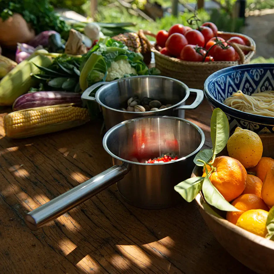 COMBEKK | STAINLESS STEEL COOKWARE SET 4PCS 