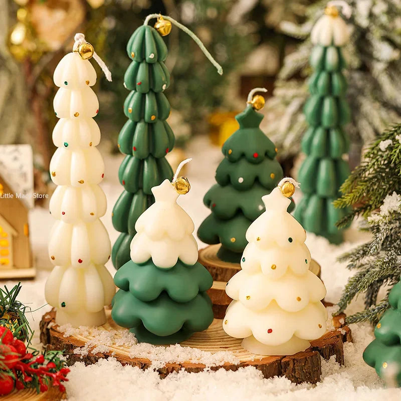 Scented Candles Christmas Souvenirs and Small Gifts Creative Candle Christmas Tree Shaped Fragrance Candle