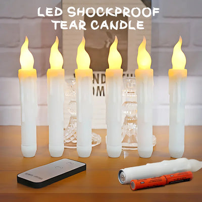 Floating Candles Halloween Battery Operated Hanging Candles with Wand Magic LED Flameless Christmas Wedding Party Supplies 