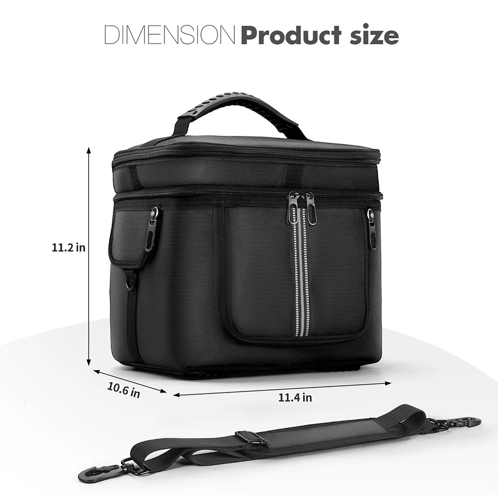 Portable Power Station Bag Waterproof Protective Case with Shoulder Strap & Handle for Ecoflow River 2 Pro & Ecoflow River 2 Max 