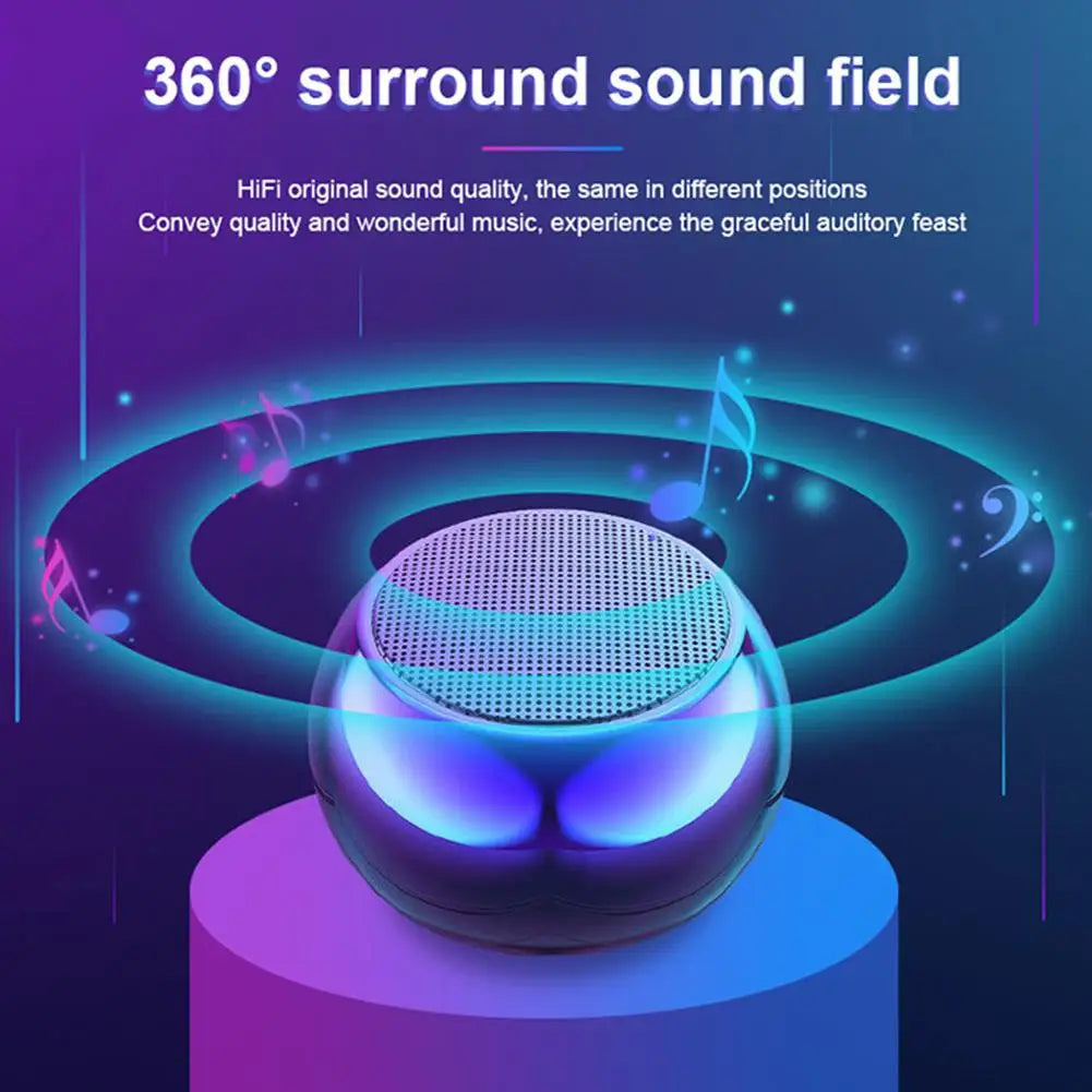 Portable Wireless Bluetooth Speaker – Small Steel Gun Metal with Heavy Subwoofer, Mini Speaker for Home & Office 