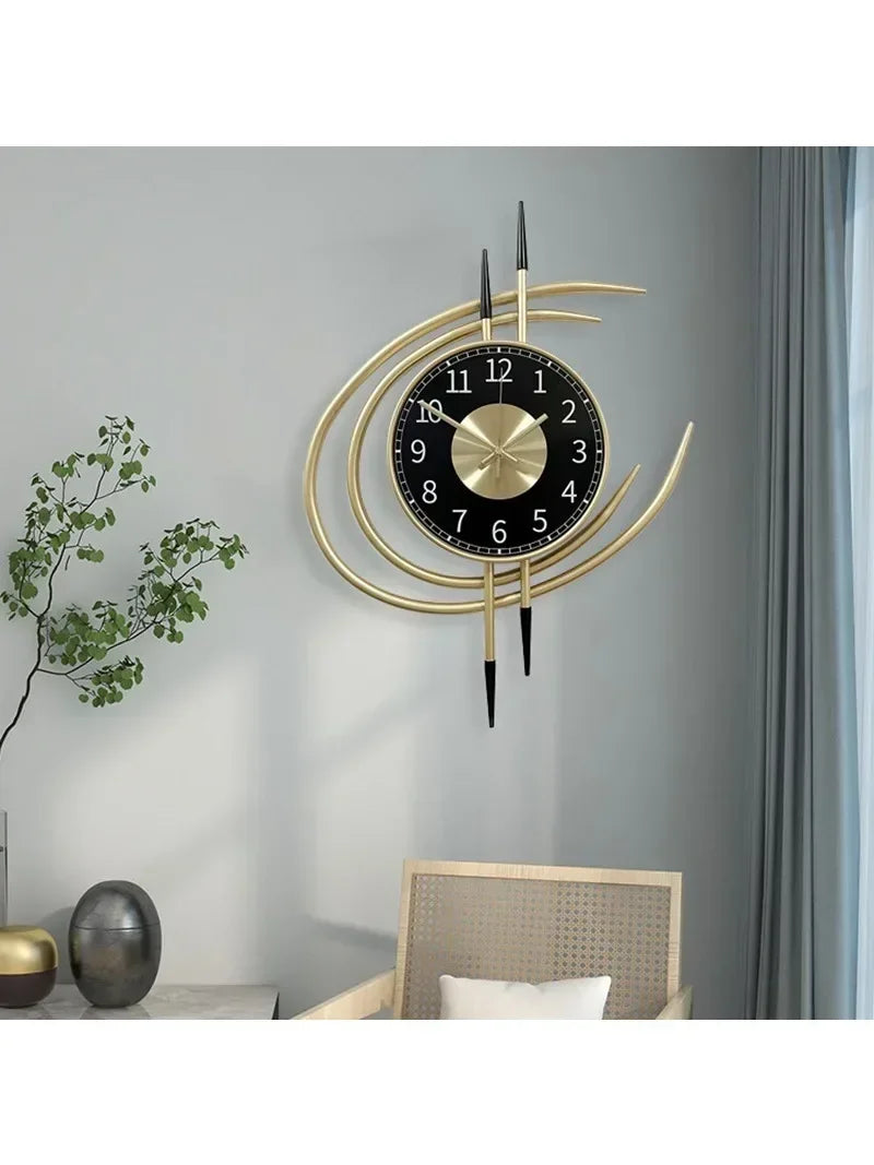 The Eye of The Storm Wall Clock, Iron Art Fashion Clock Silent Bedroom Home Wall Decoration