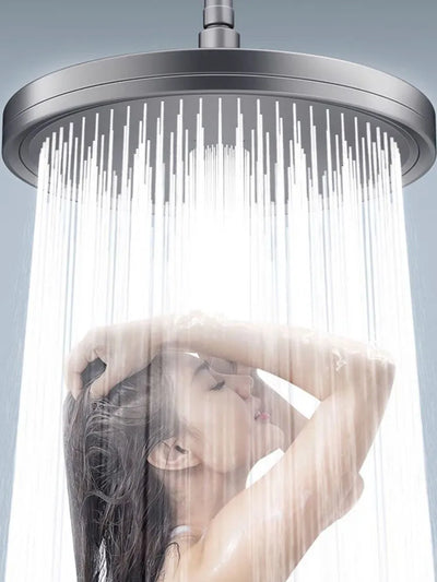 New 6 Modes Big Panel Large Flow Supercharge Rainfall Shower Head High Pressure Top Rain Shower Faucet Bathroom Accessories 