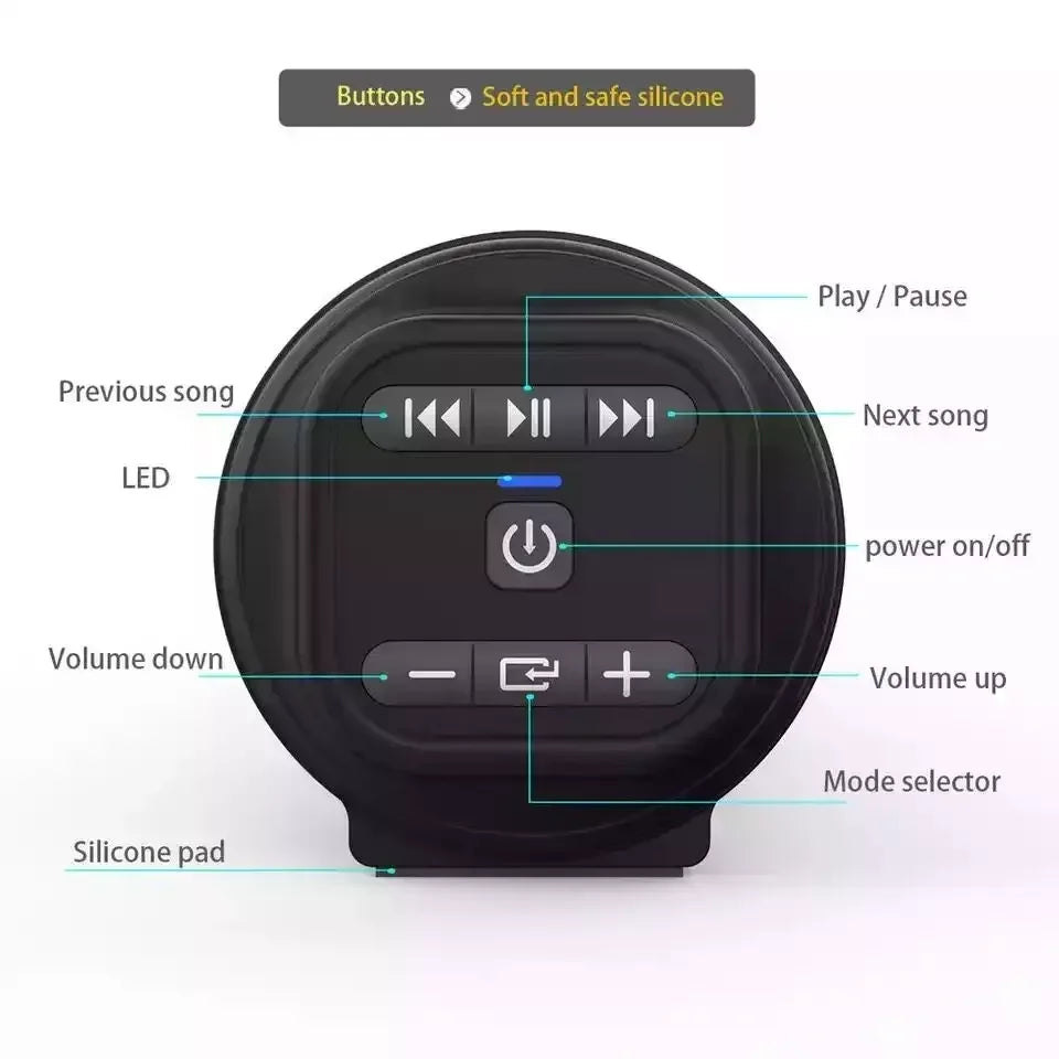 Portable Super Powerful Sound Bar - Wireless Bluetooth Speaker with Surround Stereo, Subwoofer, FM Radio 
