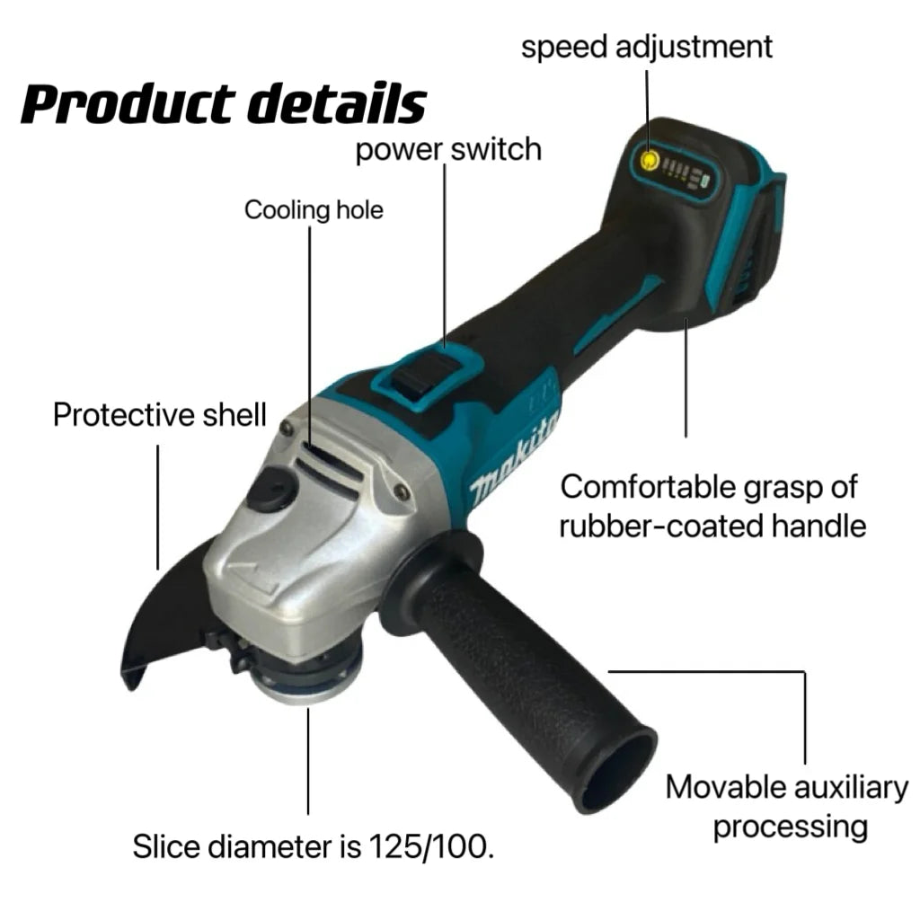 Makita 18V Brushless Grinder 125 & 100mm Free ShippiÂ 