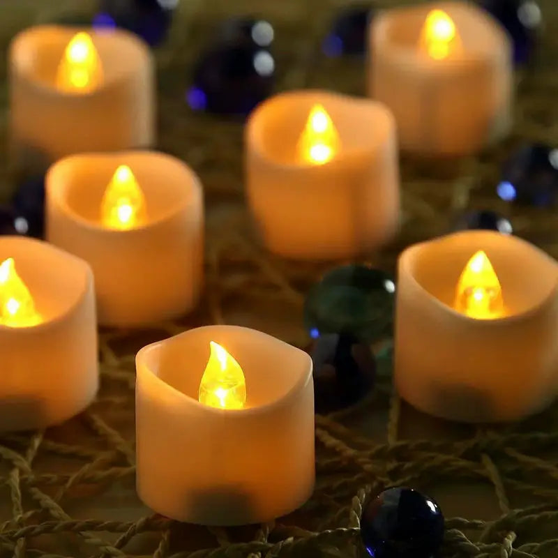 36pcs Battery operated LED Candle tealight Flameless Flicker wavy Tea Light Wedding Christmas Decoration